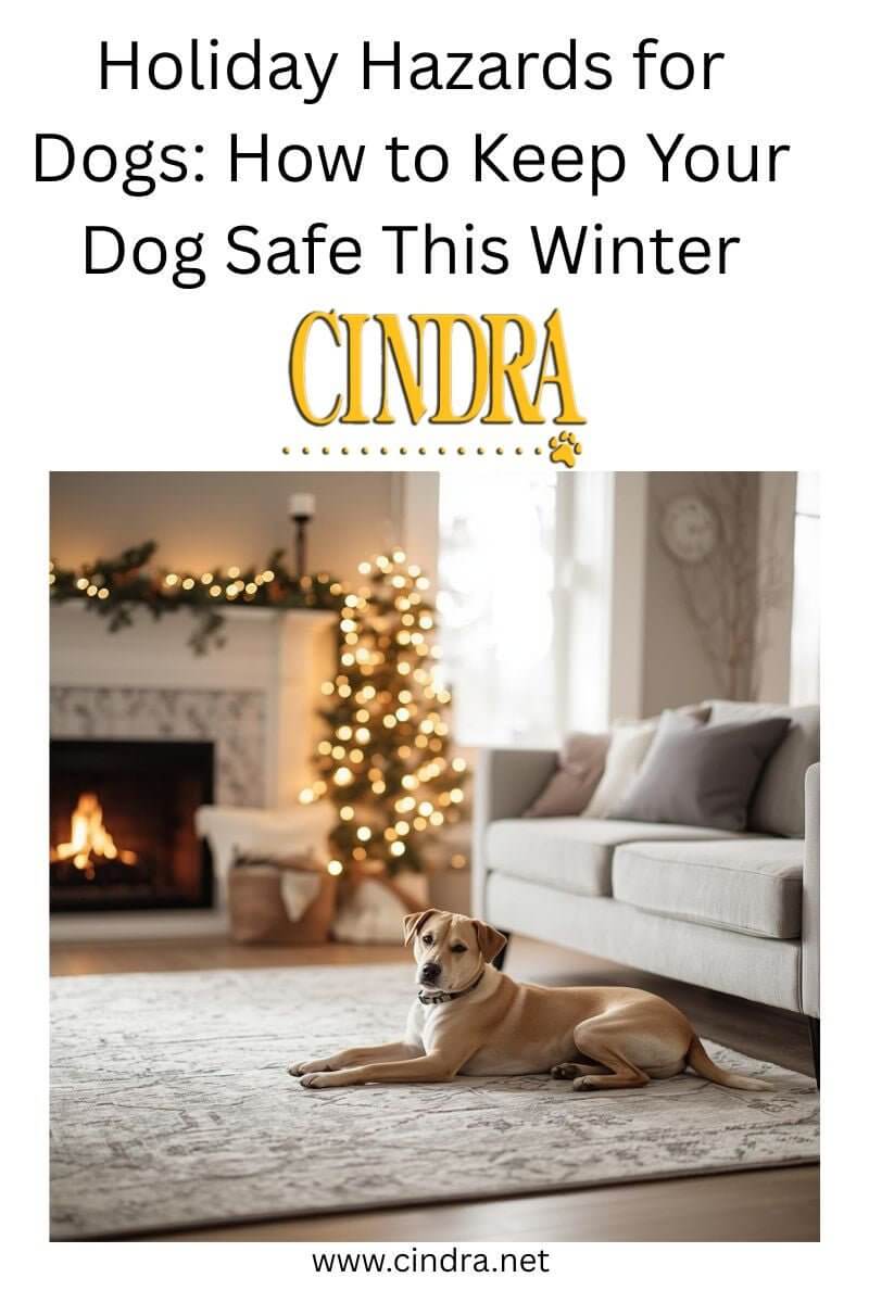 Holiday Hazards for Dogs: How to Keep Your Dog Safe This Winter - Cindra Pet Products