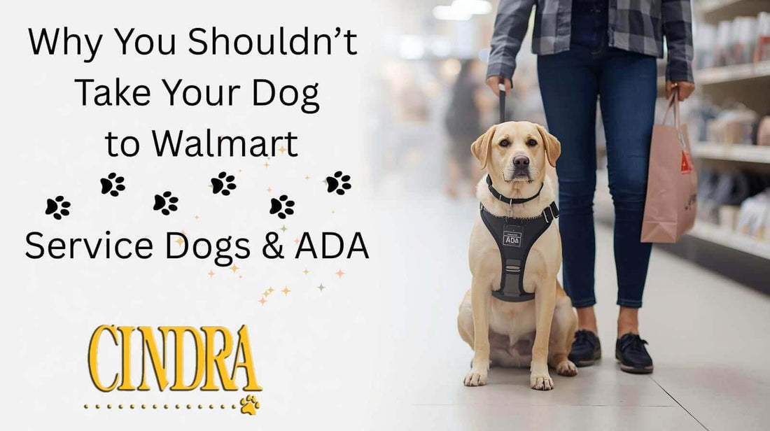 Why You Shouldn’t Take Your Dog to Walmart | Service Dogs & ADA - Cindra Pet Products