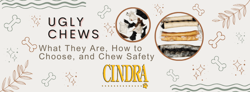 Assorted natural dog chews from the Ugly Chews line